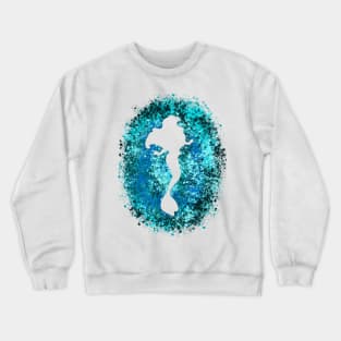 Mermaid Inspired Sillhouette Crewneck Sweatshirt